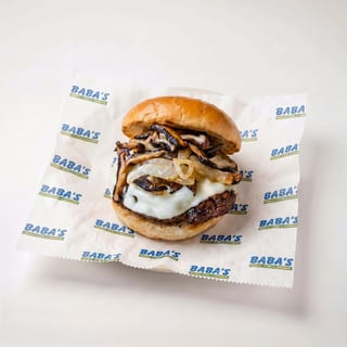 Cheesy Mushroom Burger