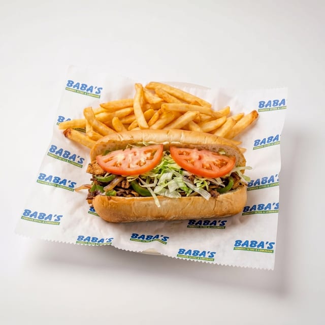 Mix Philly (Steak & Chicken) Sandwich.