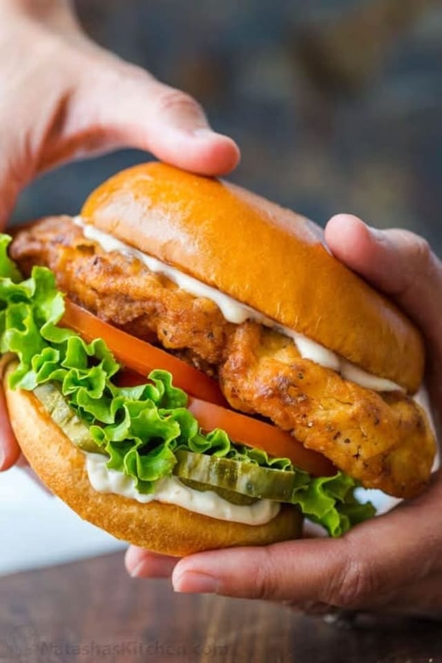 Crispy BBQ Chicken Breast Sandwich.