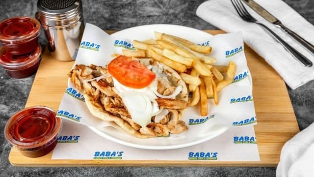 Chicken Gyro Sandwich.
