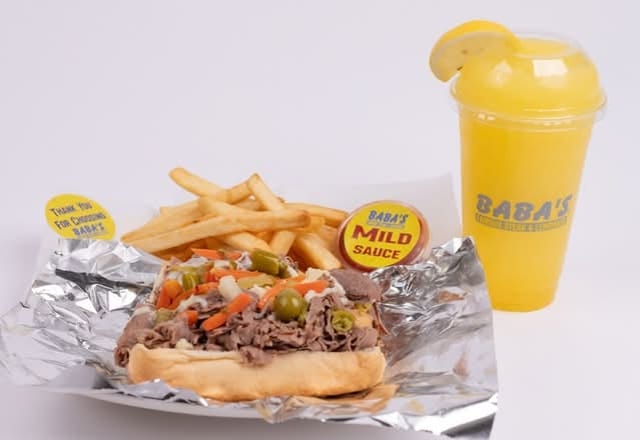 Crispy Italian Beef Sandwich.