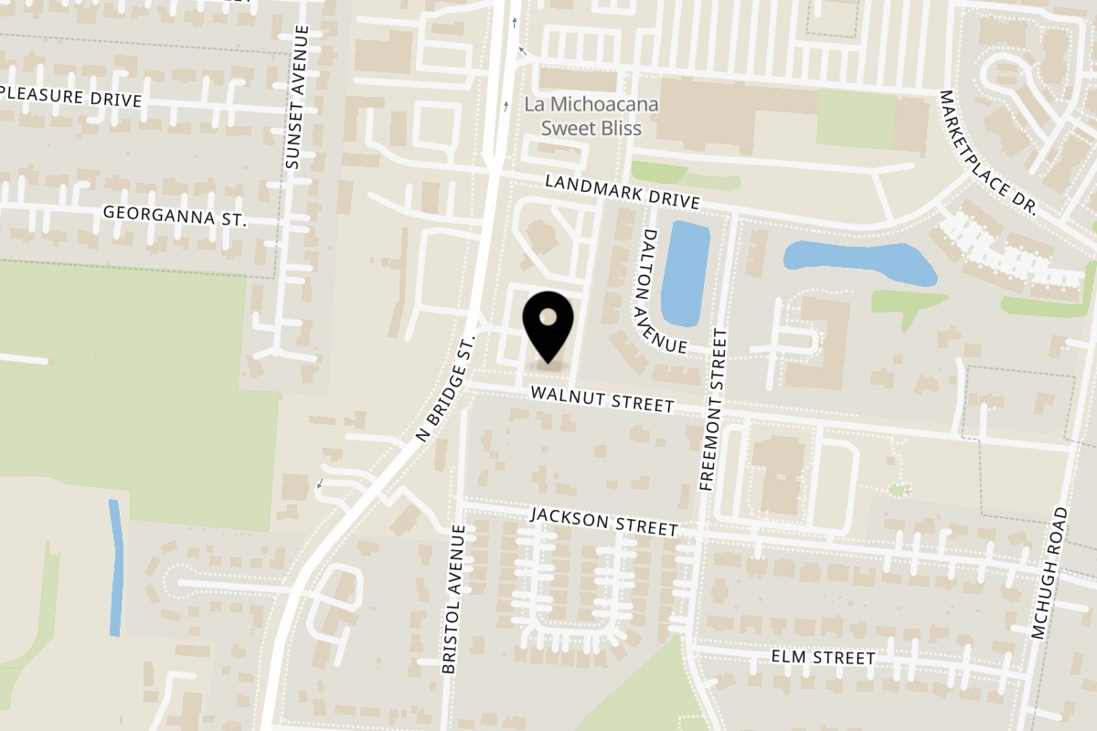 Map showing the location of Baba's Famous Steak and Lemonade - Yorkville on 920 N Bridge St in Yorkville